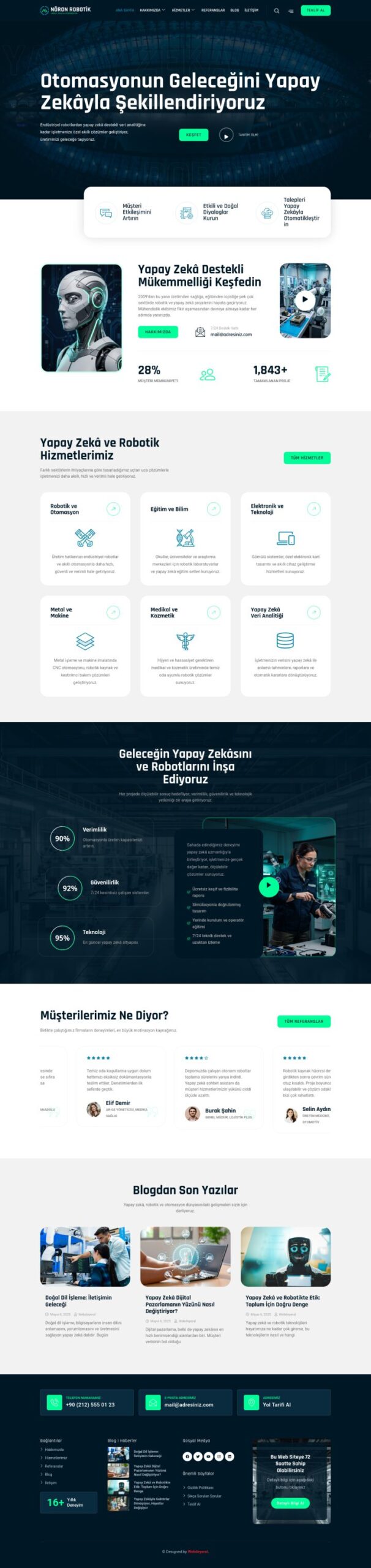Robotik Anasayfa sayfası