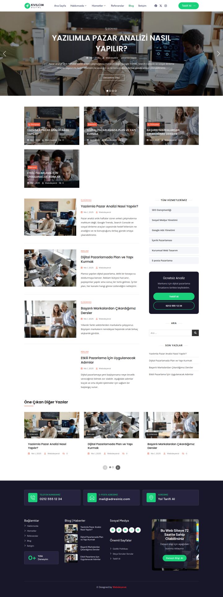 Sosyal Medya Blog sayfası