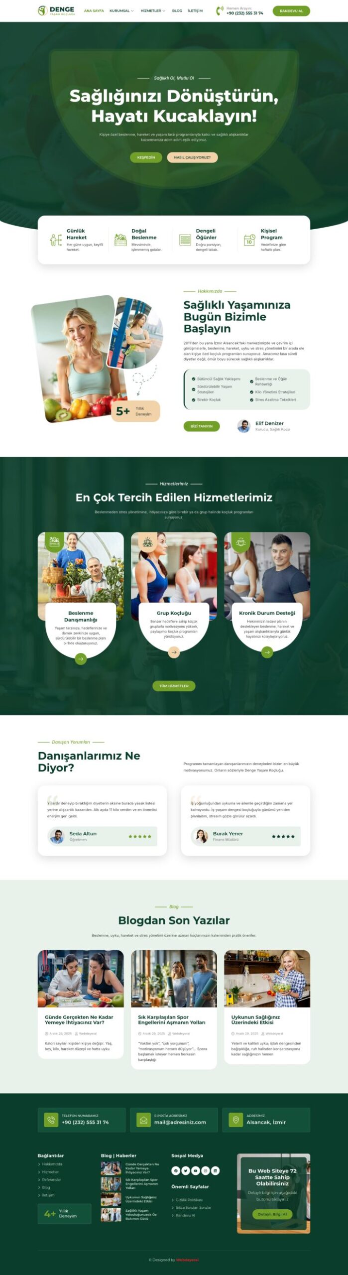 Yaşam Koçu Anasayfa sayfası