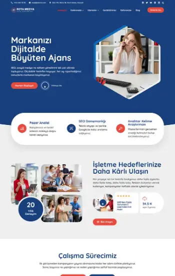 Dijital Pazarlama hazır web sitesi tasarımı