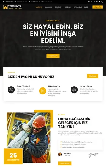 Endüstri hazır web sitesi tasarımı