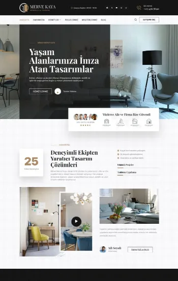 İç Mimar hazır web sitesi tasarımı