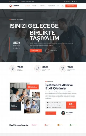 İş Çözümleri hazır web sitesi tasarımı