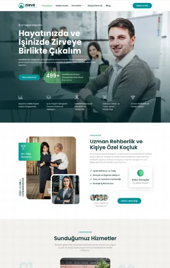 İş Koçu hazır web sitesi tasarımı