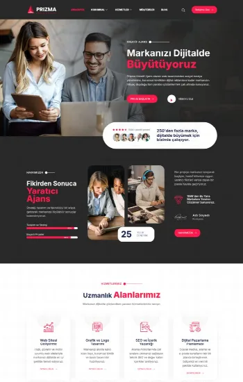 Kreatif Ajans hazır web sitesi tasarımı