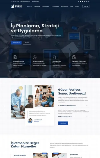 Kurumsal hazır web sitesi tasarımı