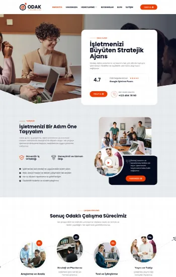 Kurumsal Ajans hazır web sitesi tasarımı