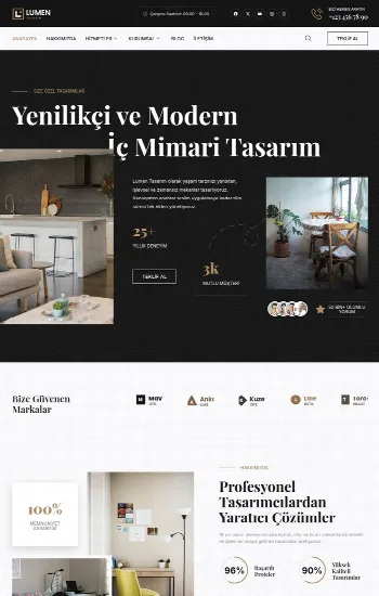Mimarlık hazır web sitesi tasarımı