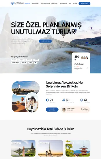 Seyahat Acentesi hazır web sitesi tasarımı