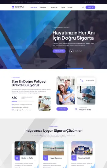 Sigorta Acentesi hazır web sitesi tasarımı
