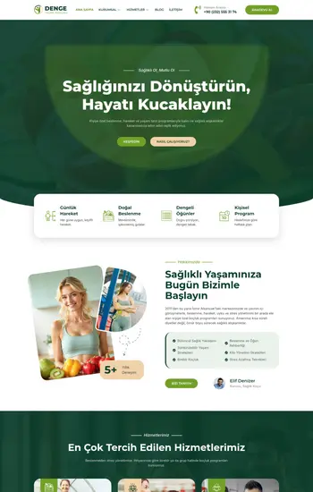 Yaşam Koçu hazır web sitesi tasarımı