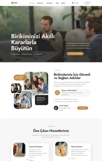 Yatırım Şirketi hazır web sitesi tasarımı